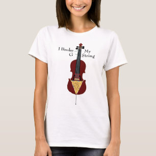 Mig som är fattig mitt G - stränga (violoncellen T Shirt