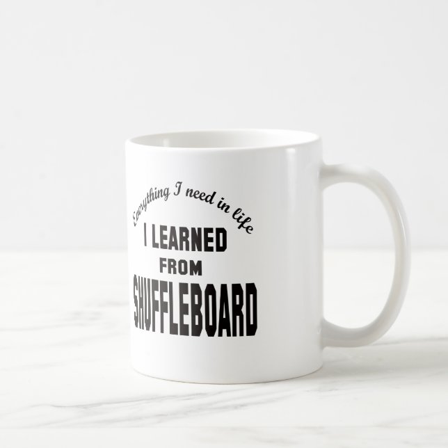 Mig som är lärd från Shuffleboard. Kaffemugg (Höger)