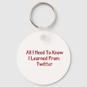 Mig som är lärd från twitteren Keychain Nyckelring