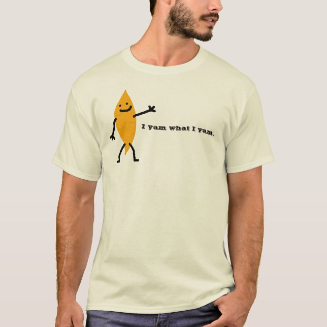 Mig sötpotatis vad I-yam. Tee Shirt (Framsida)
