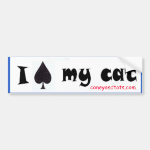 Mig spade min kattklistermärke, coneyandtots.com bildekal