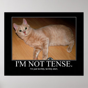 Mig spänt kattkonstverk för förmiddag inte poster