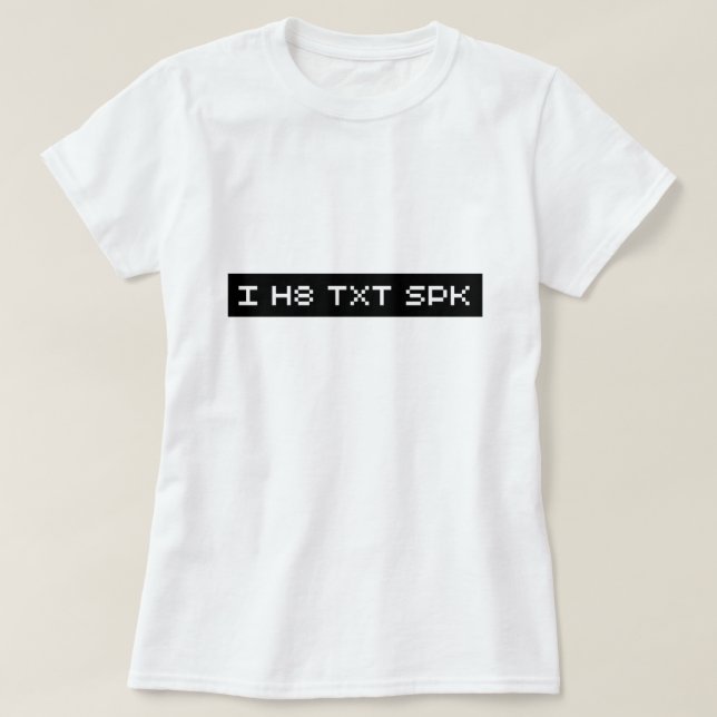 mig spk för txt h8 tee shirt (Design framsida)