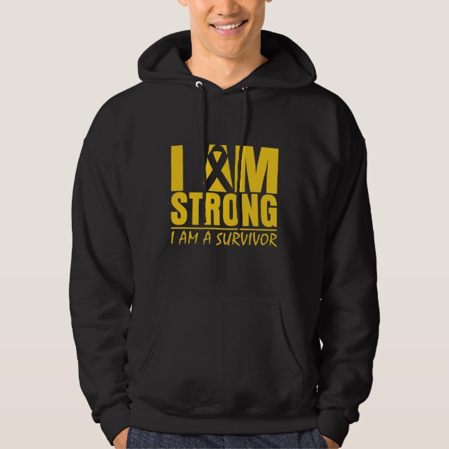 Mig stark - I-förmiddagen en överlevande - Hoodie (Framsida)