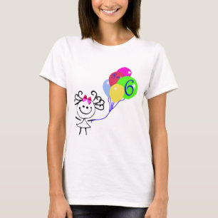 Mig stick figur för förmiddag 6 t shirt