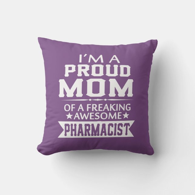 Mig STOLT PHARMACISTS för förmiddag MAMMA Kudde (Framsida)