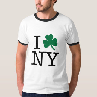 MIG svart för KLÖVER NY på ljust Tee Shirt