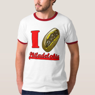 Mig t-skjorta för hjärtaPhilly cheesesteaks T Shirt