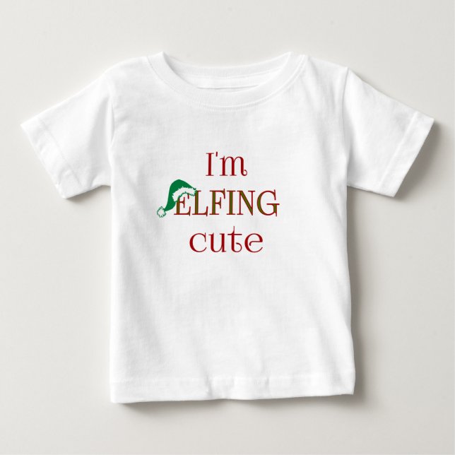Mig T-tröja för förmiddagElfing gullig rolig Tee Shirt (Framsida)
