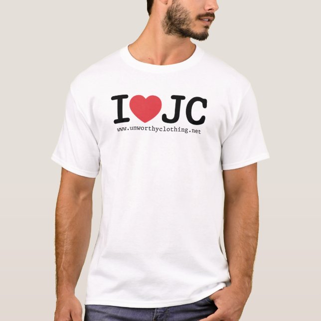 Mig T-tröja för hjärta JC T Shirt (Framsida)