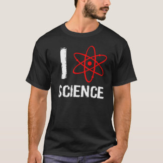 Mig T-tröja för hjärta-/kärlekvetenskapsmörk T-shirt