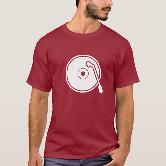 Mig T-tröja för hjärtavinylPictogram T-shirt (Framsida)