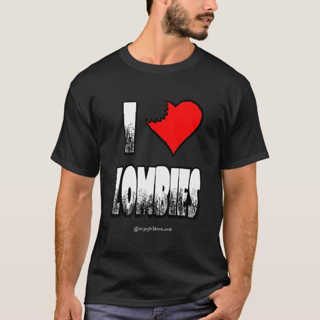 Mig T-tröja för hjärtaZombiesZombie Tee (Framsida)