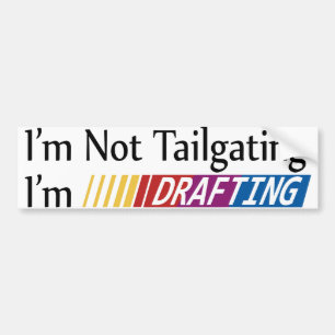 Mig Tailgating för förmiddag inte, Im formulera Bildekal