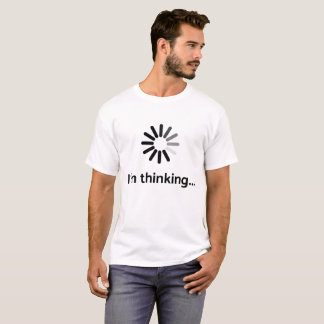 Mig tänkande (ladda den | nerden) vitbakgrund för t-shirt