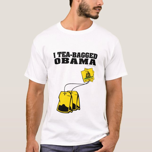 Mig Teabagged Obama T Shirt (Framsida)