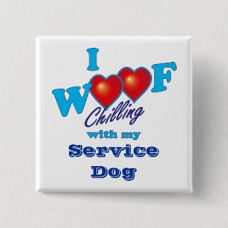 Mig tjänste- hund för Woof Knapp