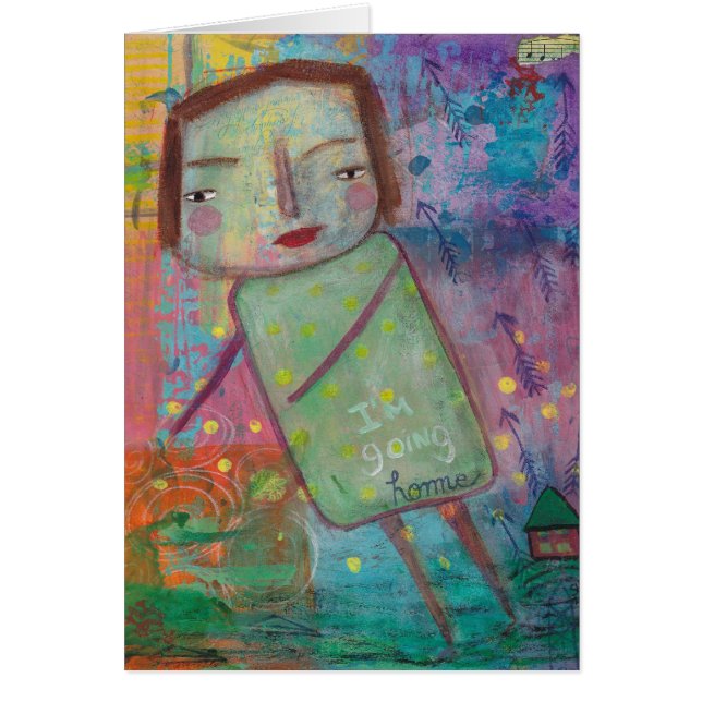 Mig tomt kort för förmiddag som går hem (Framsidan)