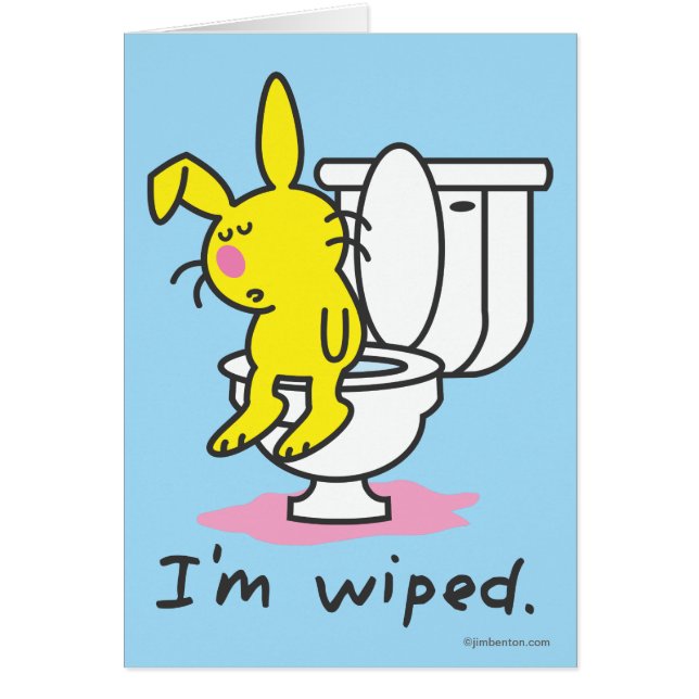 Mig torkad förmiddag hälsningskort (Framsidan)