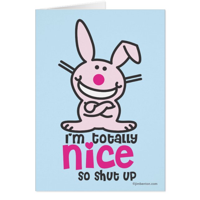 Mig totalt trevlig förmiddag hälsningskort (Framsidan)