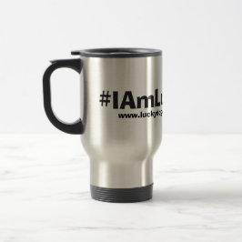 "Mig travel mug för lycklig hund för förmiddag" Resemugg
