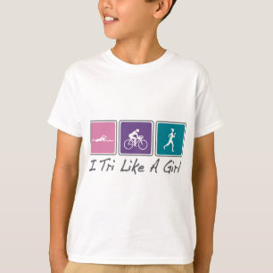 mig tri något liknande en flicka (Triathlete) T Shirt