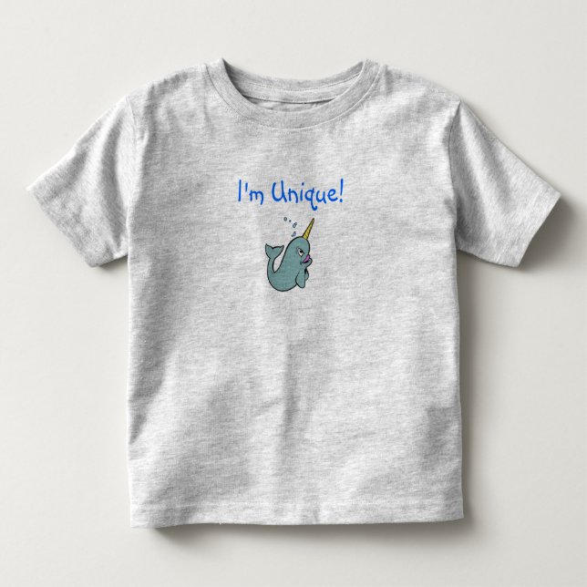 Mig unik förmiddag! (Narwhal) Tee Shirt (Framsida)