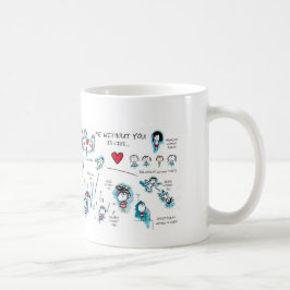 Mig utan dig - valentinen - kärlek kaffemugg
