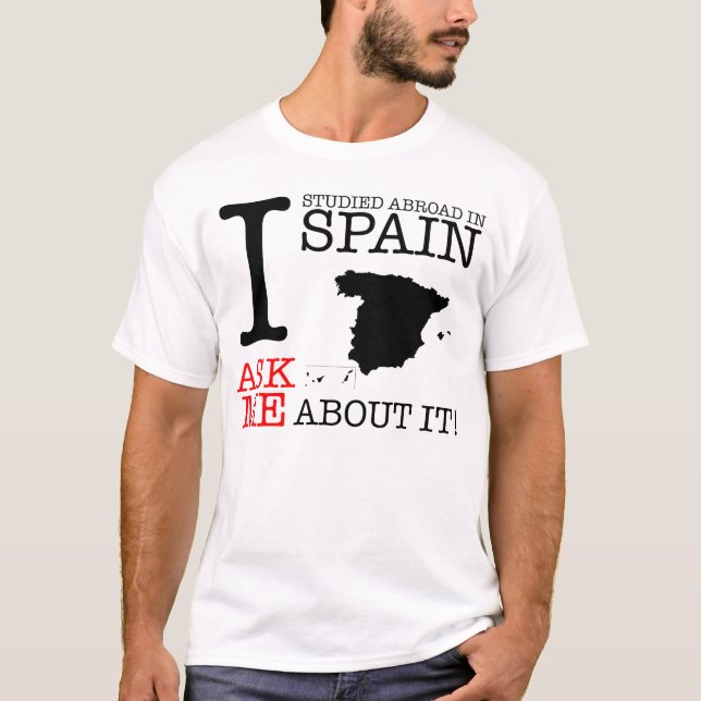 Mig utstuderat utland i Spanien! T-shirt (Framsida)