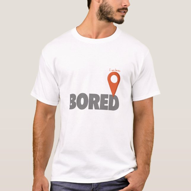 Mig uttråkad förmiddag här - t-shirt (Framsida)