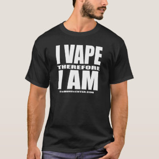 Mig VAPE därför MIG FÖRMIDDAG - vitbrev Tee Shirt