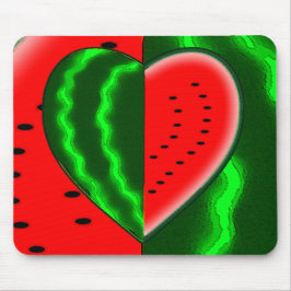 Mig vattenmelon (för hjärta) musmatta