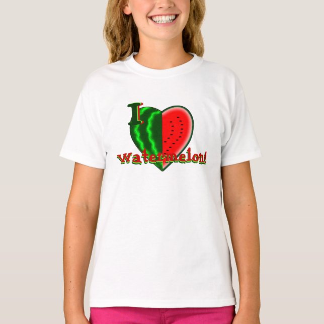 Mig vattenmelon (för hjärta) t shirt (Framsida)