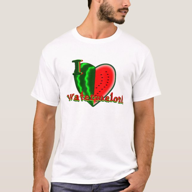 Mig vattenmelon (för hjärta) t shirt (Framsida)
