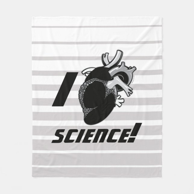 Mig vetenskap (för Anatomical hjärta) Fleecefilt (Framsidan)