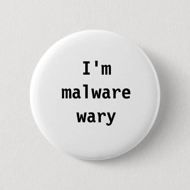 Mig wary förmiddagmalware knapp (Framsida)