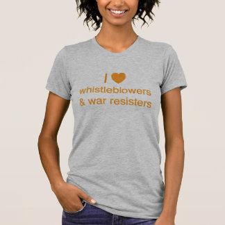 Mig Whistleblowers (för hjärta) och krigResisters Tee Shirt