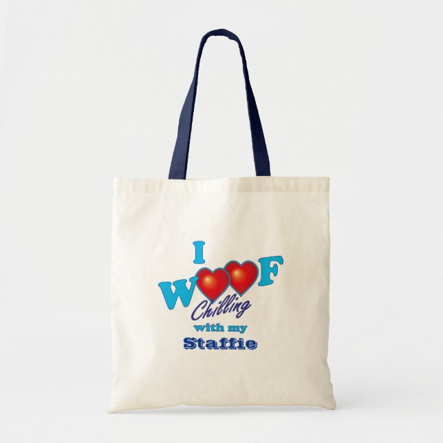 Mig Woof Staffies Tygkasse (Framsidan)