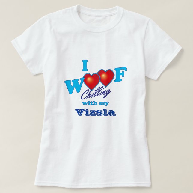 Mig Woof Vizsla T Shirt (Design framsida)
