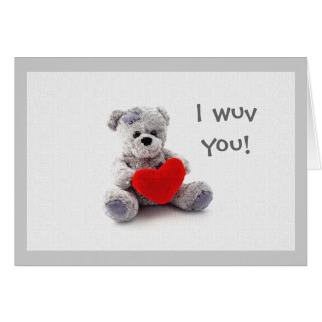 Mig wuv dig! hälsningskort (Framsidan Horizontal)