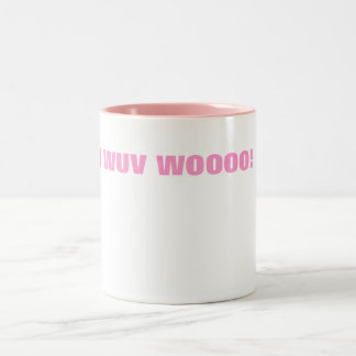 MIG WUV WOOOO! Två-Tonad MUGG