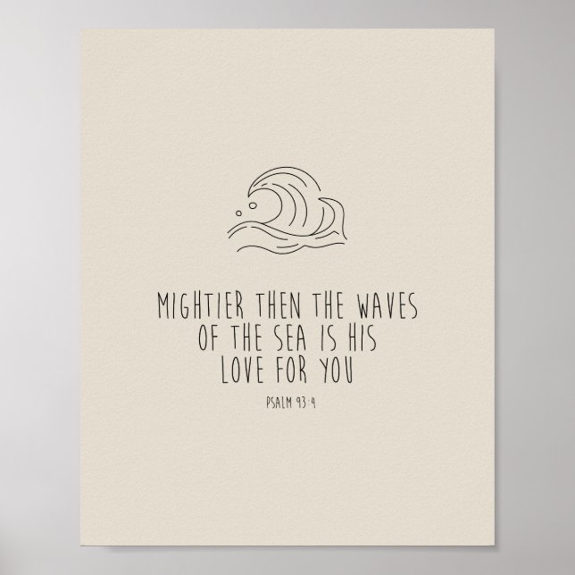 Mightier than the waves of the sea poster (Framsidan)