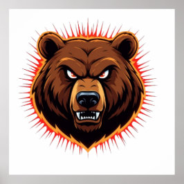 Mighty Bear – Naturens Råa Styrka Poster