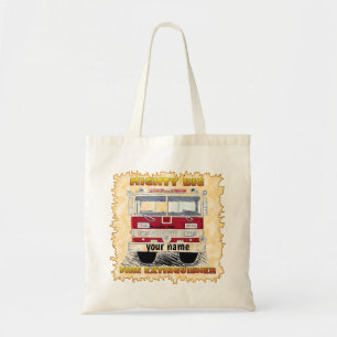 Mighty Big Fire Lastbil Tote Bag Tygkasse