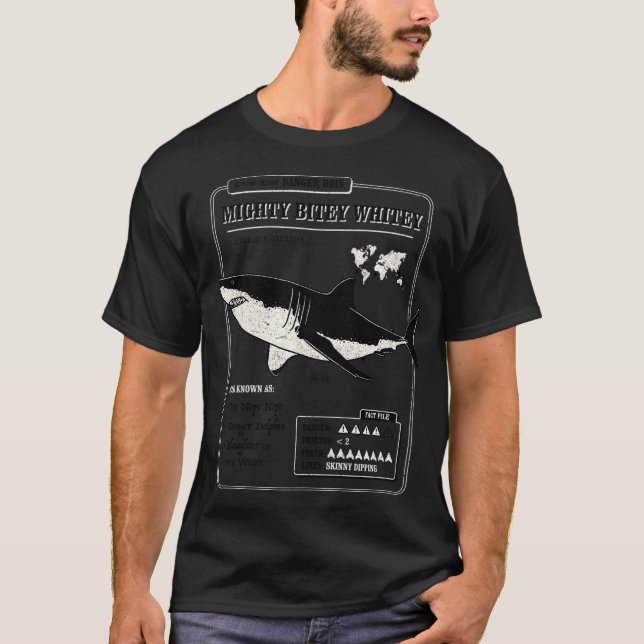 Mighty Bitey Whitey T Shirt (Framsida)