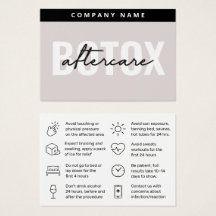 Mighty Botox-efterföljningskort