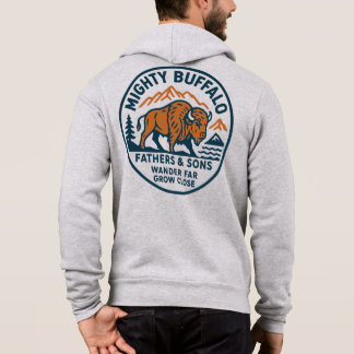 Mighty Buffalo zipper sweater T Shirt