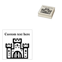 Mighty Castle Custom Rubber Stamp Stämpel