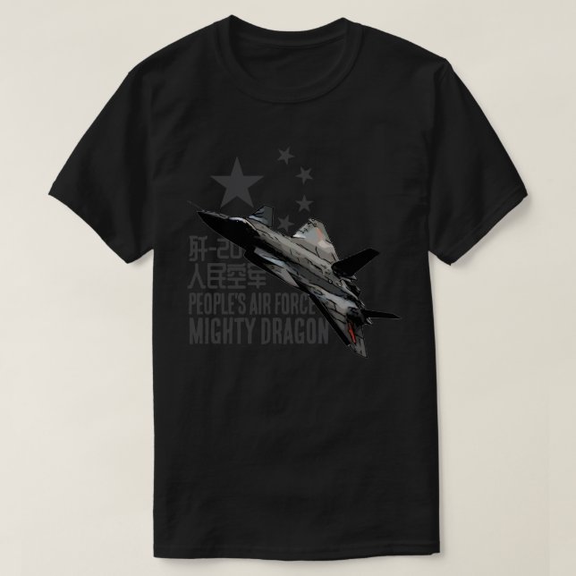 Mighty Dragon Stealth T Shirt (Design framsida)