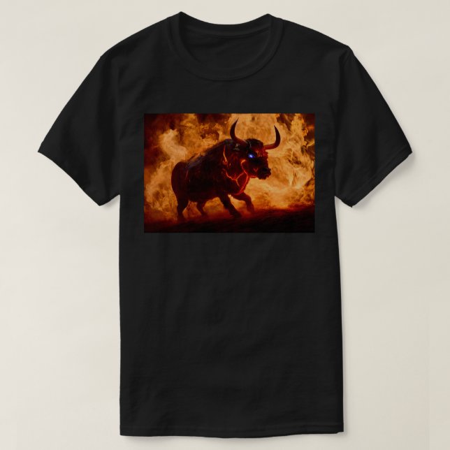 Mighty firey-tjur t shirt (Design framsida)